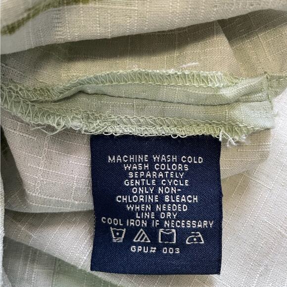 Jamaica Jaxx Island Outfitters Men’s  100% Silk Green Hawaiian Shirt Size XL - Picture 7 of 7